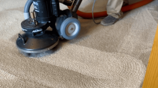 Καθαρισμός χαλιού με επαγγελματική μηχανή
